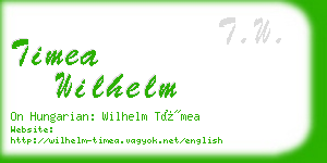 timea wilhelm business card